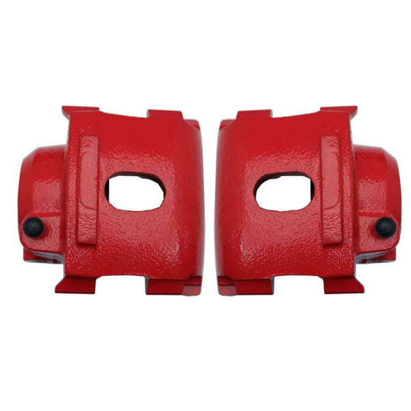 1962-72 Mopar A B E Body Single Piston Conversion Calipers Red Powder Coat Pair