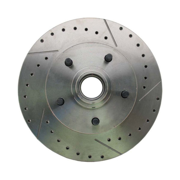 1962-74 Mopar 11" Cross-Drilled and Slotted Rotor Passenger Side