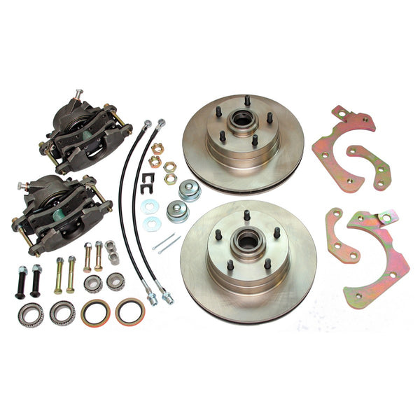 1955-58 Chevrolet Car (All Models) Disc Brake Conversion Lower Wheel Kit, 15" Wheels