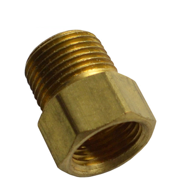 Brass Adapter Male 3/8" Pipe To Female 5/8"-18 Inverted Flare