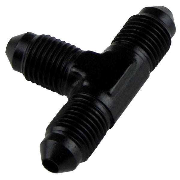 -3AN 3 Way Male Tee Black Aluminum 1pc