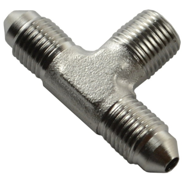 1/8" Pipe to -3AN Tee - Stainless