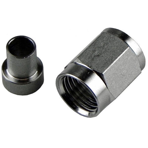 -8AN Stainless Nut and Sleeve