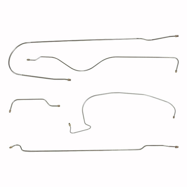 1960-65 Alfa Romeo Spider Brake Line Kit 5pc, OE Steel (A-9)