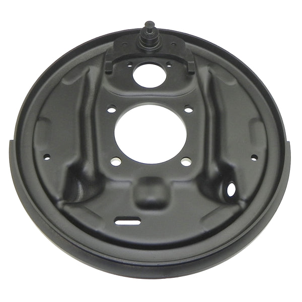 1964-81 GM Rear 9 1/2" Drum Brake Backing Plate - Right Side, 1pc w/ Splash Shield