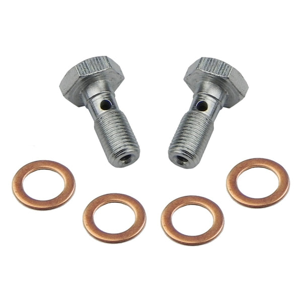 1965-89 Ford, 1980-89 Jeep 3/8-24 Banjo Bolts & Crush Washers
