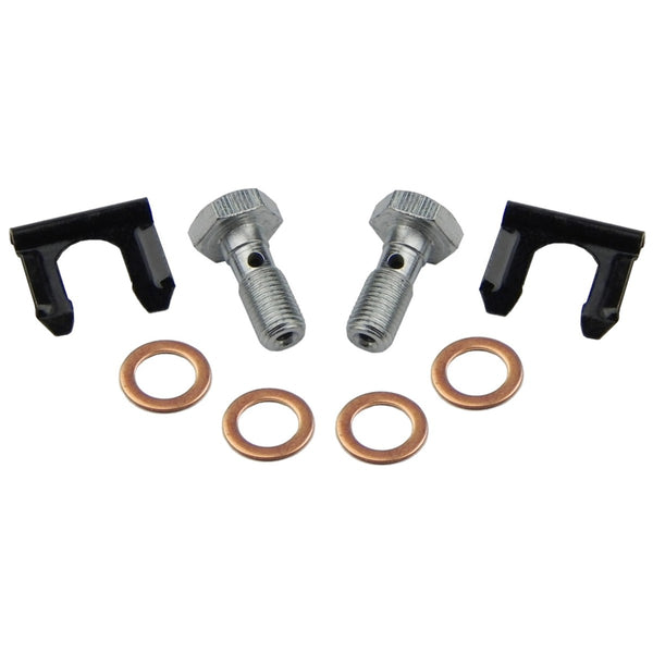 3/8-24 Banjo Bolts w/Crush Washers & Clips