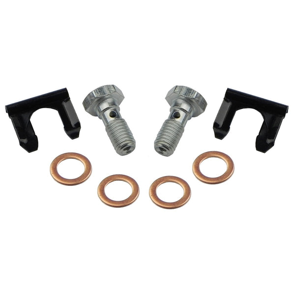 1979-2008 GM 10mm-1.5 Banjo Bolt, Crush Washers & Clips