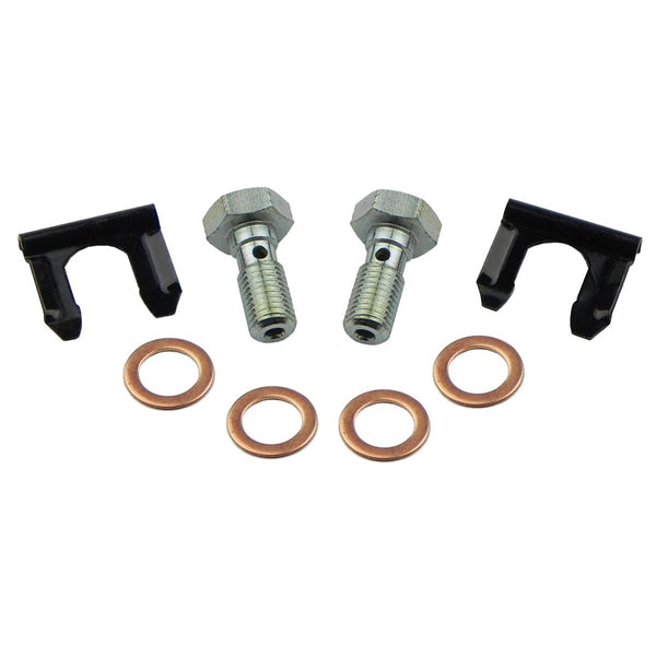 10mm x 1.25 Banjo Bolts w/Clips Pair