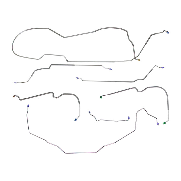 1977-80 Buick Electra 118.9" WB Power Disc Brake Line Kit 7pc, OE Steel