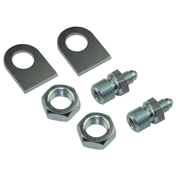 Pipe Brackets -3AN to Pipe Thread, Plated Steel