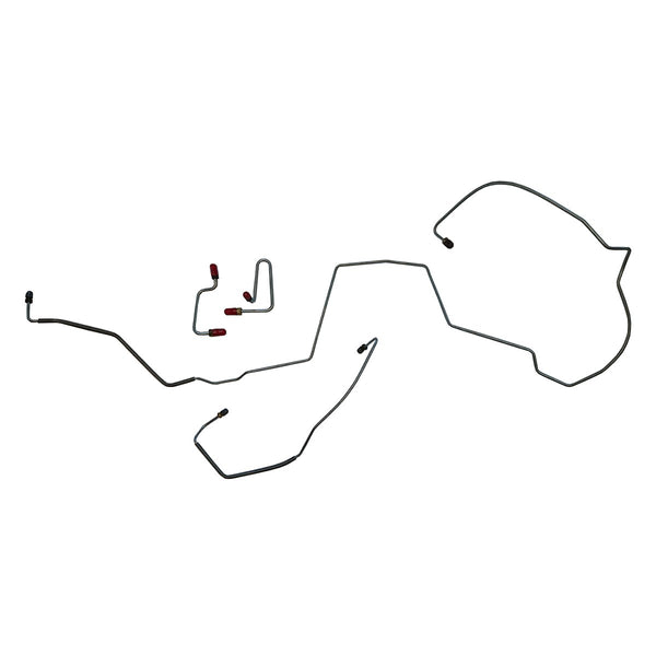 2000-05 Buick Century Front Disc w/ABS Front Brake Line Kit (w/o Flex) 4pc, OE Steel