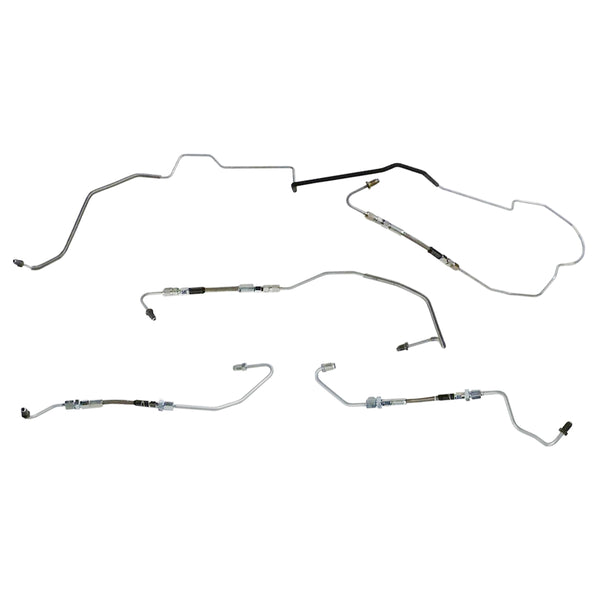 2000-05 Buick Century Front Disc w/ABS Front Brake Line Kit (w/Flex) 4pc, OE Steel