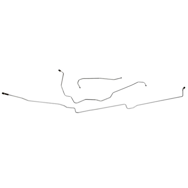 1985-87 Buick Grand National T-Type FI V6 Turbo (DS Routing) 3/8" Main Fuel Line 3pc, OE Steel