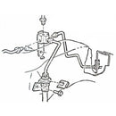 1964-65 GM A-body Dual-Reservoir Master Cylinder Brake Distribution Block, 1pc