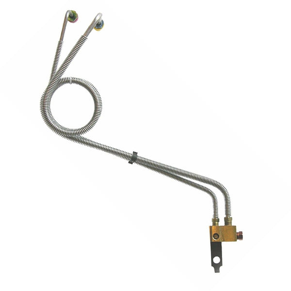 1966 GM A-Body Factory-Type Dual Master Conversion Block w/ Lines for Power Disc/Drum Brakes, OE Steel