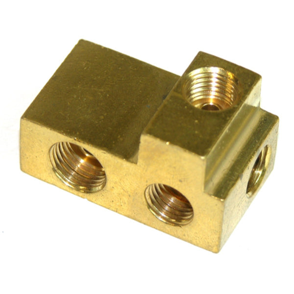 1966 GM Full-Size Car Dual-Reservoir Master Cylinder Distribution Block (No Bracket)