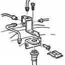 1966 Pontiac Bonneville Catalina Grand Prix Distribution Block for Conversion to Dual-Reservoir Master Cylinder or Disc Brakes, 1pc