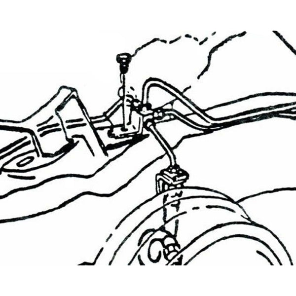 1966 Chevrolet Corvette Single-Reservoir Master Cylinder Brake Distribution Block