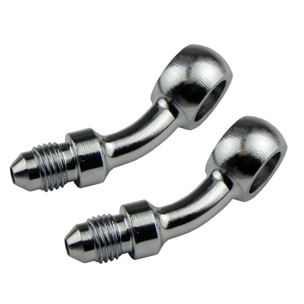 -3AN to 3/8 Banjo 35 Degree Angled Fitting, Pair