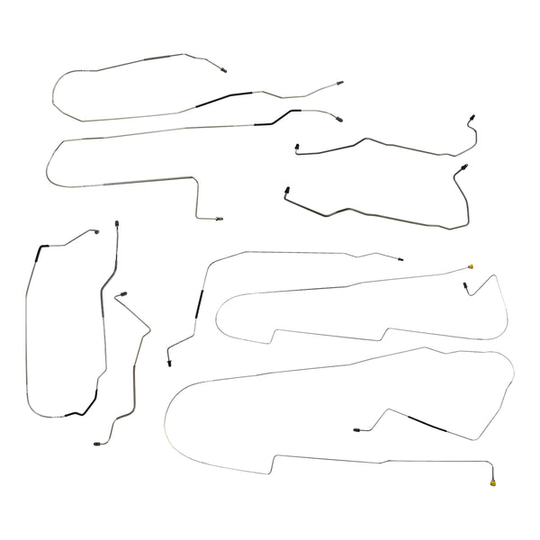 2000-05 Buick Park Avenue Four-Wheel Disc w/ABS Complete Brake Line Kit 10pc, OE Steel