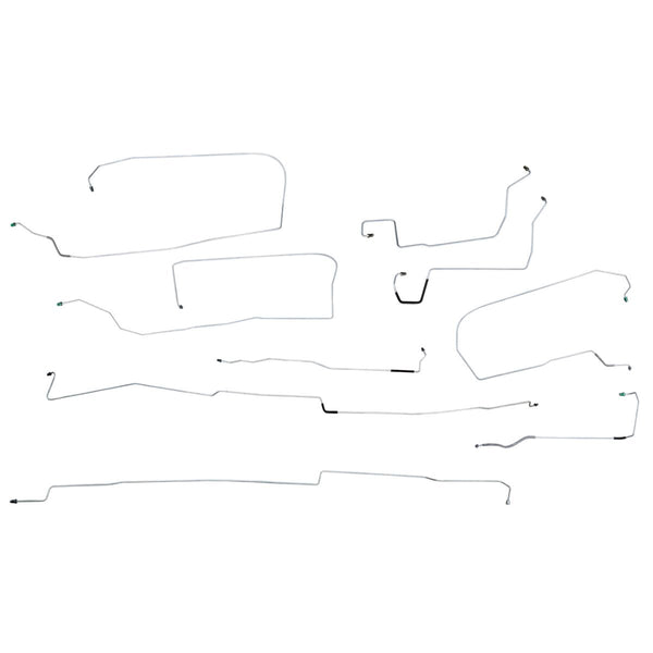 1996-99 Buick Park Avenue Four-Wheel Disc w/ABS Complete Brake Line Kit 9pc, OE Steel