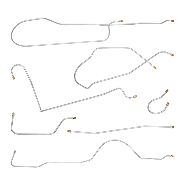 1952 Buick Super/Special Series 40/50 (Only) Manual Brake Line Kit 6pc, OE Steel