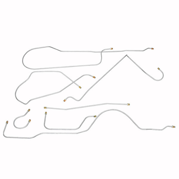 1952 Buick Roadmaster Series 70 (Only) Complete Manual Brake Line Kit 6pc, OE Steel