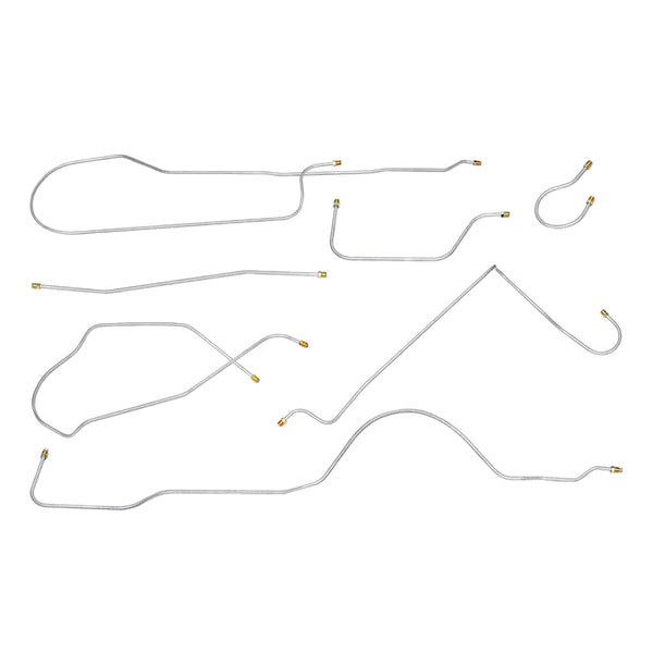 1957 Buick Special/Century Power Brake Line Kit 7pc, Series 40 & 60 Only, OE Steel