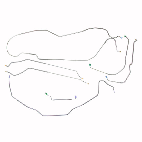 1983-85 Buick LeSabre Power Disc Brake Line Kit 7pc, OE Steel