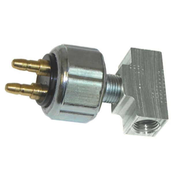Brake Light Switch With Chrome Tee for 3/16" Brake Line