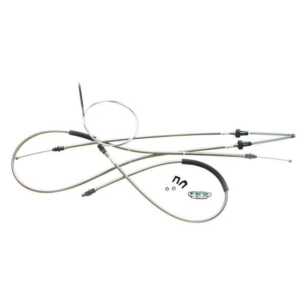 1965-66 C-Body Complete Parking Brake Cable Kit, OE Steel