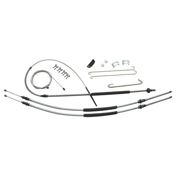1973-77 Chevrolet Monte Carlo Chevelle Laguna El Camino T-350 Complete Brake Cable Kit OE Steel