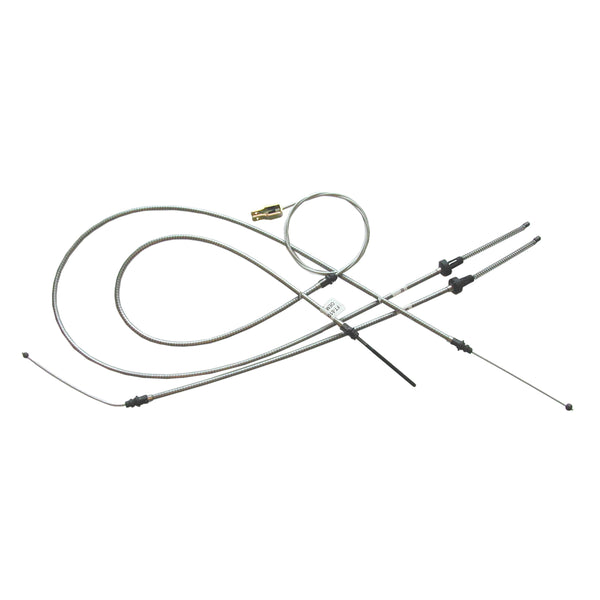 1981-86 Jeep CJ-7 Complete E-Brake Cable Kit, OE Steel