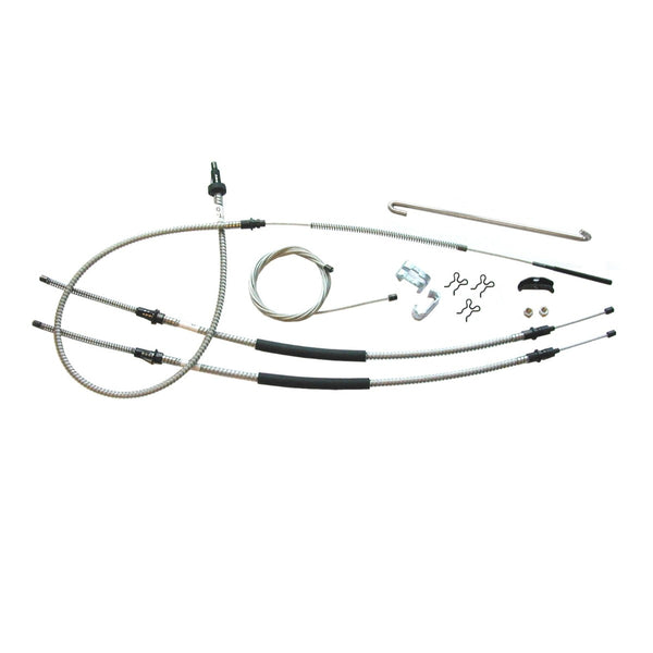 1975-79 Pontiac Oldsmobile Buick X-Body Complete Parking Brake Cable Kit, OE Steel