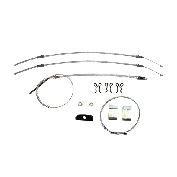 1973-76 Oldsmobile 88 Complete Parking Brake Cable Kit, OE Steel