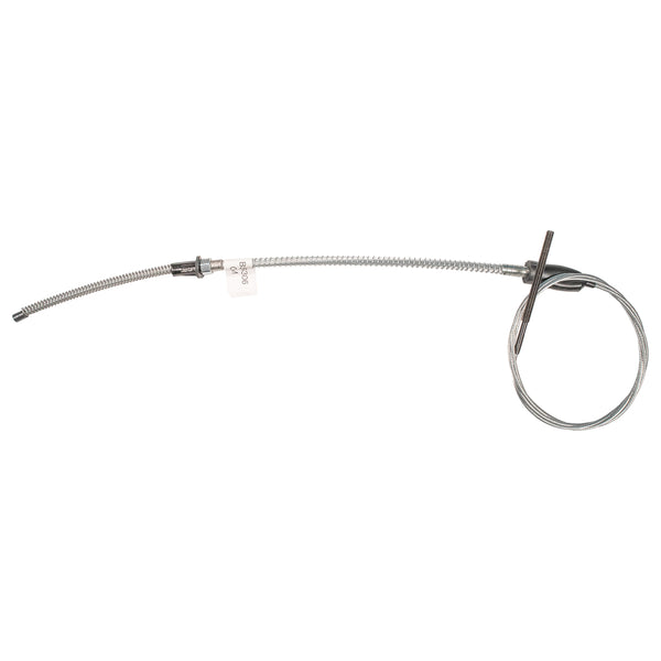 1963 GM Truck 1/2 Ton 2wd Longbed Rear Cable, Snap-into 96" Backing Plate, Threaded Rod on End, OE Steel