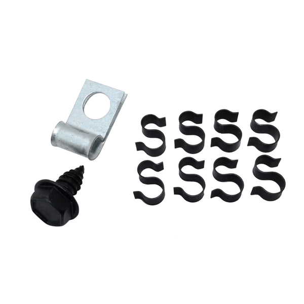 1964-65 GM Buick Skylark Gran Sport A-Body Fuel Line Clip Kit 5/16" With Fuel Return Line 10pc
