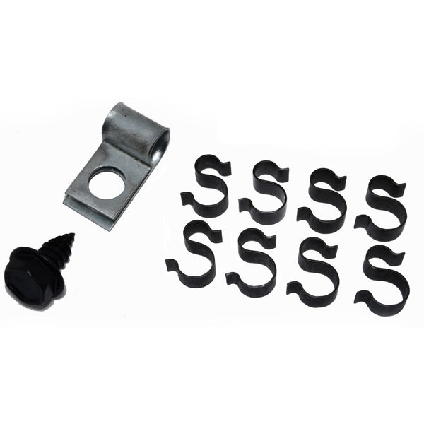 1966-67 GM Buick Skylark Gran Sport A-Body Fuel Line Clip Kit 3/8" With Fuel Return Line 10pc