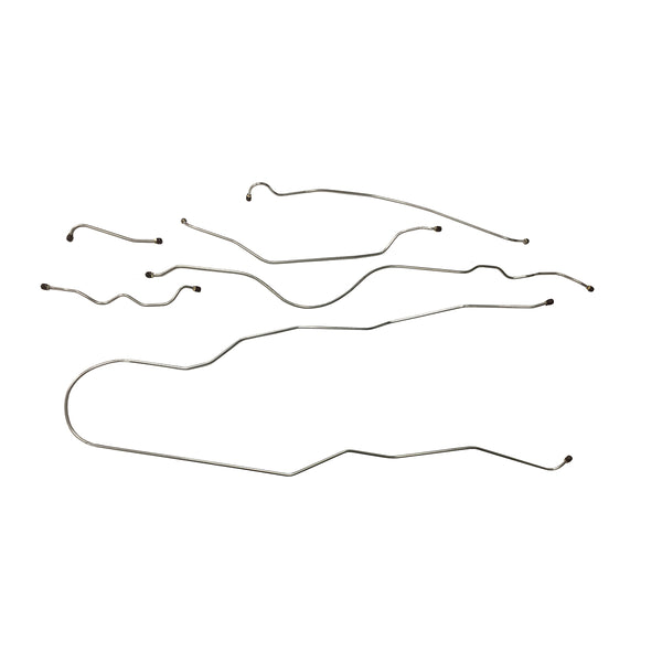 1946-47 Cadillac Series 62 129" WB Complete Brake Line Kit 6pc, OE Steel
