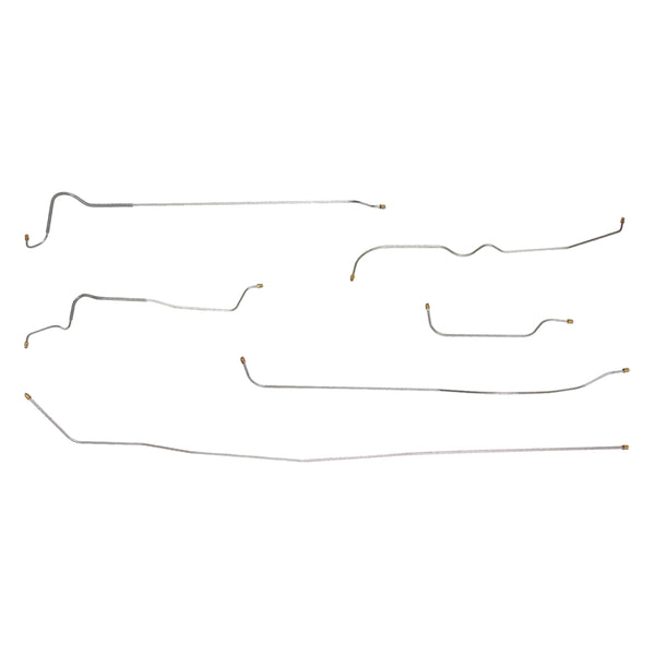 1952-53 Cadillac Series 60 130" WB Complete Brake Line Kit 6pc, OE Steel