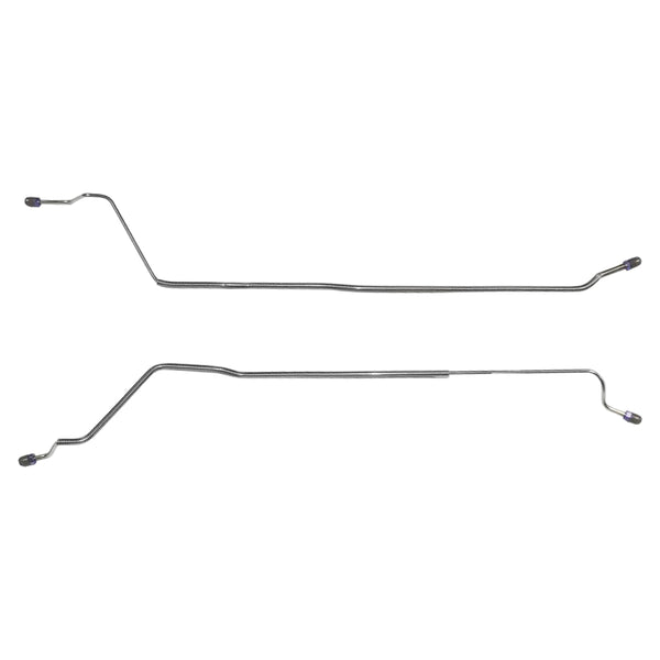 1993-96 Cadillac Fleetwood Sedan, Rear Drum, Rear Axle Brake Line Kit 2pc, OE Steel