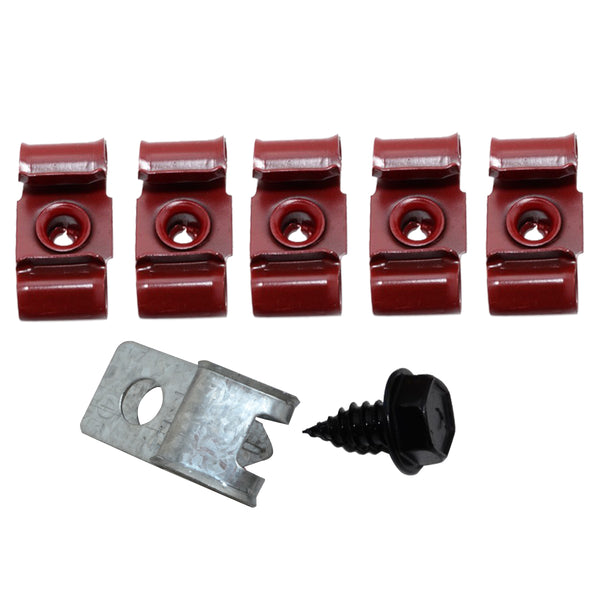 1964-1967 Chevrolet Chevelle Fuel Line Clips With Return Line 7pc