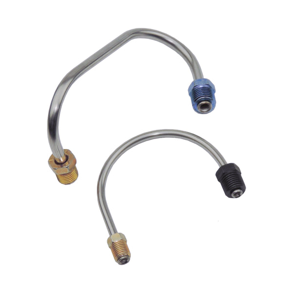 1967-69 Chevrolet Camaro 69 Nova, 3/16" & 1/4" Manual Drum M/C Brake Lines 2pc, OE Steel