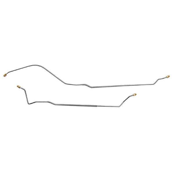 1967 Chevrolet Camaro Mono Or Multi-Leaf Rear 3/16" Rear Axle Brake Lines 2pc, OE Steel