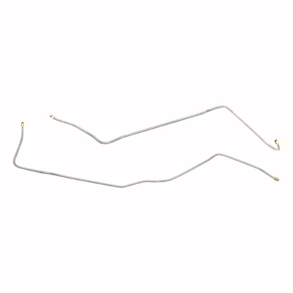 1969 Chevrolet Camaro w/RPO JL8 Factory Disc 3/16" Rear Axle Brake Lines 2pc, OE Steel
