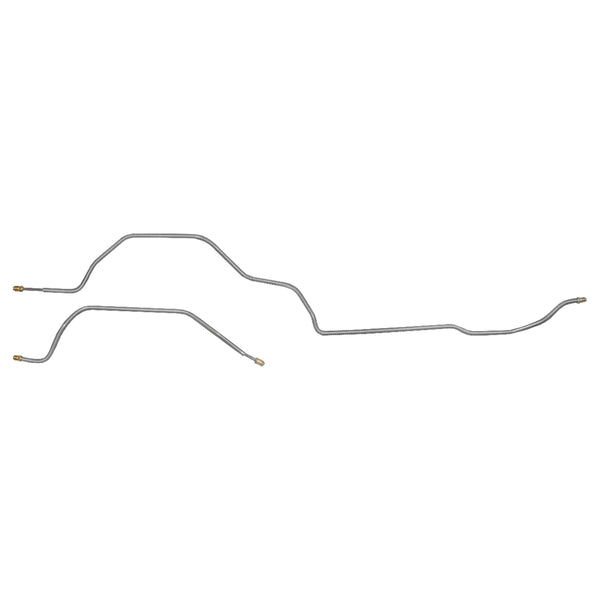 1976-81 Camaro Firebird Power Disc Rear Axle Brake Line Kit, 2pc, OE Steel