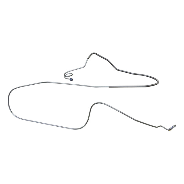 1982-83 Chevrolet Camaro Power Disc 1/4" F to R Brake Line w/Standard Fittings 1pc, OE Steel