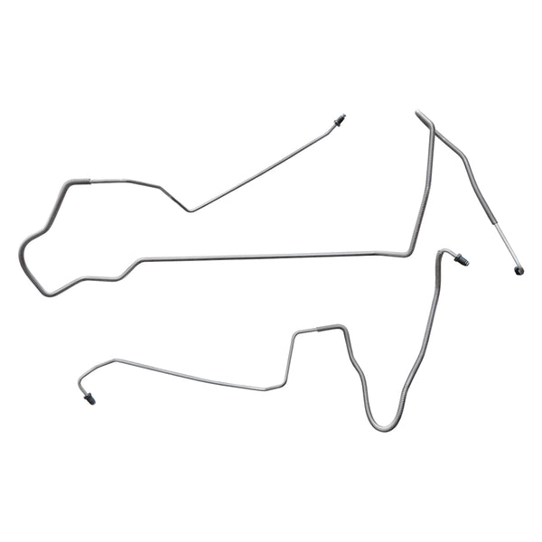 1998-02 Chevrolet Pontiac Camaro Firebird Four Wheel Disc ABS and Traction Control Right & Left Front Brake Lines (w/o Flex) 2pc, OE Steel