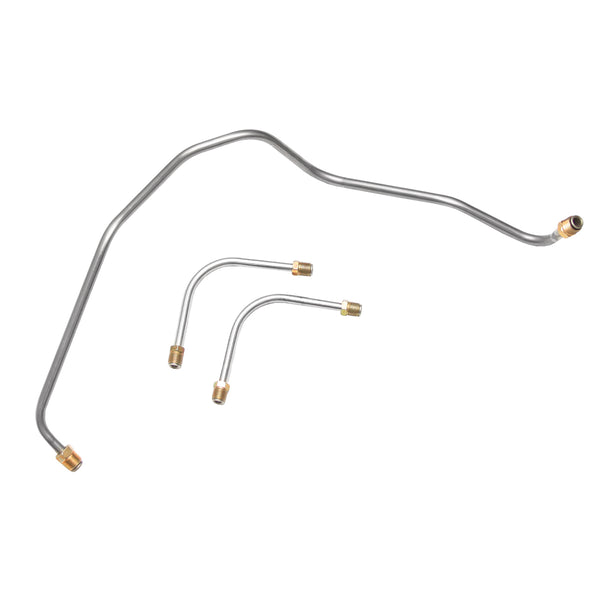 1970-72 Chevrolet Camaro 302CID-350HP Holley Dual-Feed 3/8", 5/16" Pump to Carb Lines 3pc, OE Steel